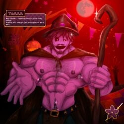 1male anthro anthropomorphic armpit_hair armpit_hair_peek bara bara_tiddies cape chest_hair daddy dilf eternal_towers_of_hell gay hairy hairy_male halloween halloween_costume halloween_theme happy_trail hi_res high_resolution juke's_towers_of_hell killbrick_particles killbricks looking_at_viewer looking_pleasured male male_only muscles muscular muscular_male musk_clouds pecs pubic_hair purple_skin reaching_out reaching_towards_viewer roblox roblox_game robloxian solo sxqnl_(artist) toaaa_(jtoh) towerhuman_(jtoh) wholesome wizard wizard_hat yaoi