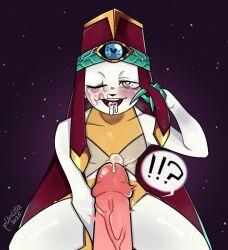 2025 after_fellatio after_oral after_sex alien bedroom_eyes blush bodily_fluids circumcised claws clothed clothing cosmic_background cum cum_in_mouth cum_inside cum_on_face cum_on_tongue duo faceless_character faceless_male felid feline fur genital_fluids genitals hat headgear headwear heart_symbol hi_res humanoid_genitalia humanoid_penis ji_(nine_sols) leaking_cum looking_at_viewer male male/male mammal nails narrowed_eyes nine_sols one_eye_closed penis pumulauwu red_candle_games seductive smile solarian space space_background tongue vein veiny_penis white_body white_fur white_skin