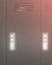 1girls breast_expansion breasts comic female hitama inside_locker locker original original_character textless