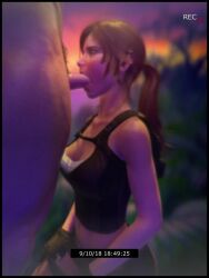 1boy 1girls 3d 3d_animation after_fellatio amateur_artist animated balls big_breasts blender blender_(software) bouncing_ass bouncing_balls bouncing_breasts bra breasts camera_overlay clothed_female clothed_female_nude_male cum_in_mouth cum_in_nose cum_on_eyelid cum_on_face cum_on_tongue fellatio female female_focus gnightsound handjob_while_sucking lara_croft lara_croft_(survivor) looking_at_partner looking_at_viewer male naked_male recording short_playtime shorter_than_30_seconds shorts tagme time_skip tomb_raider tomb_raider_(survivor) tongue_out video
