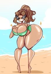 armpits ass bikini bimbofication breasts doll doll_joints doll_transformation dollification female gender_transformation huge_ass huge_breasts identity_death implied_transformation knick_knack mental_transformation permanent_smile slemka sunglasses sunnification sunny_miami thick_thighs transformation wide_hips