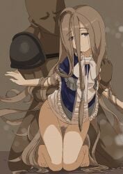 1boy 1girls absurdly_long_hair blue_capelet capelet censored censored_pussy clothed_female_nude_male clothed_sex clothes_lift dark-skinned_male dress dress_lift escape_golem_(sousou_no_frieren) female golem highres long_hair male mosaic_censoring nude pussy sense_(sousou_no_frieren) sex sex_from_behind sousou_no_frieren very_long_hair white_dress yellowtail_home