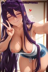 yuri (doki doki literature club) from doki doki literature club by dibzprintz