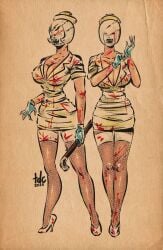 bubble head nurse from halloween by thedarkcartoon