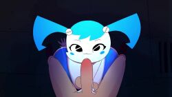 1boy 1girls 3d animated balls balls_fondling balls_grab fellatio female gaspr jenny_wakeman looking_at_viewer male male_pov mp4 my_life_as_a_teenage_robot nickelodeon no_sound oral pov robot_girl tagme video