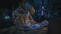 3d alien crossover erection ghost halo_(series) hi_res humanoid humanoid_penis lying male mammal missionary_position monstrous_humanoid nude on_back outlast penetration penis ralic_turman sangheili sex spirit video_games yaoi