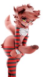 3d_(artwork) absurd_res animatronic anthro balls big_balls big_penis bottomless canid canine chest_tuft clothed clothing digital_media_(artwork) erection eye_patch eyewear femboy fexa_(cryptiacurves) five_nights_at_freddy's fox foxy_(fnaf) fredina's_nightclub fur genitals gold_(metal) gold_tooth hi_res huge_balls huge_cock huge_filesize humanoid_genitalia humanoid_penis jordevoir_(artist) machine male mammal penis pupils red_body red_fur robot scottgames slit_pupils solo thick_thighs tuft wide_hips yellow_eyes