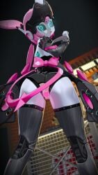 1girls 3d 3d_(artwork) after_anal anal anal_fluid anal_insertion anal_only angels_of_delusion anus aria_(discordant_note)_(zenless_zone_zero) aria_(zenless_zone_zero) aria_(zenless_zone_zero)_(robot_form) armband ass black_sclera bow buttplug colored_sclera female frilled_armband frills from_behind glowing_eyes green_bow green_eyes highres huge_buttplug humanoid_robot mechanical_arms mechanical_ears mechanical_legs open_mouth polka_dot polka_dot_bow ricepanda robot robot_girl sex_toy simple_background solo sweat tagme white_armband white_background zenless_zone_zero
