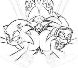 2d 4boys ass avian between_butts big_ass big_butt black_and_white femboy furry gay girly goggles_on_head hand_on_ass hawk hedgehog jet_the_hawk looking_back male male/male male/male/male/male male_only multiple_boys multiple_males no_genitals no_sex nonhuman pressed_against_butt sega shadow_the_hedgehog silver_the_hedgehog smirk smirking smug sonic_(series) sonic_riders sonic_the_hedgehog sonic_the_hedgehog_(series) squished_between_ass standing tagme thick_thighs ultimateshadow yaoi
