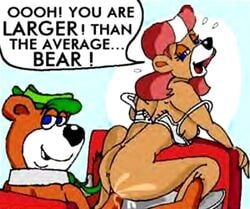 anthro bear disney female fur furry hanna-barbera male mammal penis rebecca_cunningham straight tagme talespin yogi_bear yogi_bear_(character)