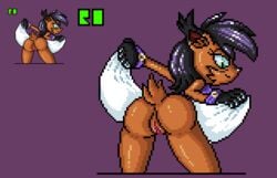 ass furry nicole_the_lynx pixel_art presenting presenting_hindquarters presenting_pussy pussy randomobliquity_(artist) skirt_lift sonic_(series) sprite sprite_art