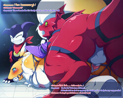 68_(artist) anthro anthro_on_anthro ball_gag black_nose blue_sclera bondage bound breasts breathable_gag canine censored countershading crouching crying crying_with_eyes_open dialogue digimon domination duo_focus english_text female femsub forced fur furry gag gagged group guilmon hands_behind_back hard_translated humanoid impmon larger_female larger_male lying male male_domination male_penetrating maledom mammal mosaic_censoring multicolored_fur multiple_doms nipples nude on_front penetration pussy rape renamon rope rope_bondage scalie size_difference smaller_male standing submissive submissive_female tagme tail tail_bondage text translated two_doms_one_sub two_tone_fur white_countershading white_fur yellow_fur