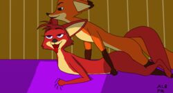 albine_fox anthro canine daughter disney duo fan_character father father_and_daughter female flat_chest fox fur incest isabelle_wilde male mammal nick_wilde parent sex zootopia