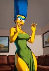 1girls ai_generated blue_hair civitai curvy curvy_ass curvy_body curvy_female curvy_figure curvy_hips curvy_thighs female female_focus female_only kirillai marge_simpson solo solo_female solo_focus tagme the_simpsons thick thick_ass thick_hips thick_legs thick_thighs video webm yellow_body