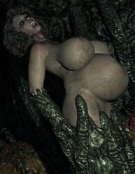 alien breasts breeding breeding_slave bug dirty female gigantic_breasts huge_breasts immobile immobilized interspecies nude nude_female pregnant pregnant_female restrained scared scared_expression seedbed trapped xalynne_blackblade