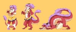2020 all_fours animal_genitalia animal_penis anthro anthro_to_feral arched_back artist_name balls biped black_nose blush bodily_fluids bottomwear breasts claws clothed clothing colored countershade_fur countershading cum cumshot digitigrade dragon eastern_dragon ejaculation english_text erection female feral ftm_transformation fully_clothed fur furred_dragon furred_scalie gender_transformation genital_fluids genital_growth genitals growth hair hhazard horn lagomorph leporid looking_pleasured male mammal markings motion_lines mythological_creature mythological_scalie mythology narrowed_eyes nude open_mouth penis penis_growth pillow purple_body purple_fur purple_hair purple_markings quadruped rabbit red_body red_markings scalie shirt simple_background skirt smile solo species_transformation standing tail text tongue tongue_out topwear torn_clothing transformation tuft white_body white_countershading yellow_background