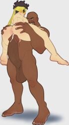 2boys anus ass ass_grab balls bara barefoot blush carrying completely_nude completely_nude_male cum dark-skinned_male darkandgoofy erect_penis erection feet gay interracial iron_fist iron_fist_(marvel_rivals) legs light-skinned_male lin_lie male male_focus male_only marvel marvel_rivals muscular muscular_arms muscular_male naked naked_male nude nude_male penis simple_background smile testicles thighs yaoi