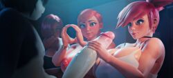 1boy 3d 3girls anthro ben_10 big_boobs big_breasts big_cock big_penis bigger_female boobs breasts cock female female_focus frankie_foster fur furry giovanna_(guilty_gear) gwen_tennyson handjob huge_breasts human_on_anthro interspecies large_boobs large_breasts large_cock large_penis larger_female male o1boy orange_hair orange_hair_female penis redhead redhead_female scrag_boy shorter_male size_difference smaller_male voluptuous_female