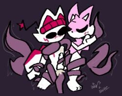 anal anal_sex anthro canid canine duo felid feline female fennec_fox fox male male/female mammal penetration sex tentacle tentacle_creature true_fox