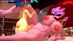 1boy 1girls 3d 3d_animation animated ass big_ass big_breasts boyfriend_(friday_night_funkin) child_bearing_hips cucked_by_mother cuckquean cum cum_inside female friday_night_funkin larger_female lovemilliesm male mating_press milf mommy_mearest mother mother-in-law pussy red_eyes size_difference small_but_hung smaller_male sound sound_edit tagme thick_ass video