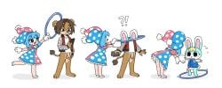 2025 :3 animal_crossing anthro balls blush bottomless bottomless_anthro bottomless_male casual_exposure clothed clothing confusion dress duo electronics embarrassed exclamation_point eyelashes felid fishnet_clothing fishnet_leggings fishnet_legwear fool's_hat frilly frilly_clothing frilly_dress genitals happy hat headgear headwear hi_res hula_hoop humanoid_genitalia humanoid_penis jacket jester lagomorph leggings legwear leporid lion magic male mammal nintendo pantherine penis phone polka_dots pom_poms popstick question_mark rabbit sasha_(animal_crossing) simple_background species_transformation tail tf_into_fictional_character topwear transformation white_background