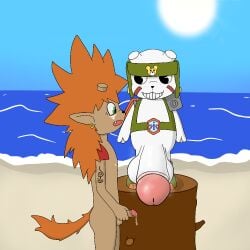 1:1 armor ass balls bandai_namco beach bear big_balls big_penis black_eyes bodily_fluids bodypaint cjk_character cjk_character_on_clothing clear_sky clothing curious digimon digimon_(species) ear_piercing ear_ring face_paint facial_tattoo fangs flamemon footwear footwear_only foreskin fur genital_fluids genitals green_clothing green_eyes green_footwear green_hat green_headwear green_shoes grin hair handjob hat headgear headwear horn huge_balls huge_cock hyper hyper_balls hyper_genitalia hyper_penis kumamon looking_at_another looking_at_genitalia looking_at_partner looking_at_partner's_genitalia looking_at_partner's_penis looking_at_penis looking_at_self looking_down mammal masturbation metal_armor mischevious mischievous mischievous_smile mostly_nude musk nipples nude orange_body orange_clothing orange_footwear orange_fur orange_hair orange_shoes orange_tail partially_retracted_foreskin penile penis piercing precum red_face_paint red_shoulder_pads retracted_foreskin ring_piercing sand sawed-off_horns sea sex shoes shoes_only short_horn shoulder_pads sky small_horn smegma smile sun swirl swirls tail takuya_kanbara tattoo teeth tommy_himi tree_stump uncircumcised water white_body white_fur white_nipples yaginioi