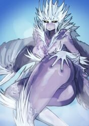 ass female female_only humanized miaojiangyou monster_girl monster_hunter pussy velkhana