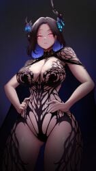 nerissa ravencroft from hololive by clero art