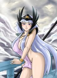 1girls accessory ass blush female female_focus female_only female_villain long_hair long_silver_hair nayaase_beleguii nude nude_female polaris_hilda saint_seiya sexy shounen_jump shueisha silver_hair solo solo_female solo_focus toei_animation very_long_hair villainess weekly_shonen_jump weekly_shounen_jump