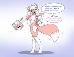 2023 anthro areola artist_name asherfox_(asherfox94) ass biped blue_background blue_eyes breasts canid canine colored countershade_butt countershade_face countershade_fur countershade_neck countershade_torso countershading dialogue digitigrade dipstick_ears dune_(fox0808) duo ear_markings english_text female fox fox0808 fur genitals gloves_(marking) gradient_background hair heart_(marking) hi_res leg_markings mammal markings motion_lines multicolored_ears nipples nude pink_body pink_ears pink_fur pink_nose pussy red_eyes simple_background smile socks_(marking) standing suit_transformation tail tail_motion takeover text transformation white_background white_body white_countershading white_ear_tips white_hair white_inner_ear white_markings year