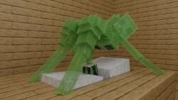3d 3d_animation animated anus anus_peek balls balls_deep big_ass big_breasts cum cum_in_onahole cum_inside fleshlight futa_focus futa_only futanari green_body loop looping_animation minecraft multiple_angles naked naked_female naked_futa onahole ponytail ponytails slime slime_(minecraft) slime_girl solo solo_female solo_futa sound sound_effects tagme video yakuman_player_(artist)