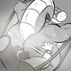 2025 4_fingers absurd_res alligator alligatorid anthro ass big_butt bodily_fluids brok_(brok_the_investigator) brok_the_investigator cowcat_games crocodilian duo fighting_ring fingers hi_res joesanchez male male/male mammal murid murine musk overweight overweight_male rat reptile rodent scalie smelly squealers_chief sweat