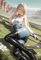 ai_generated ass bodysuit brown_dust_2 cute_girl female legs only4uart wilhelmina_(brown_dust)
