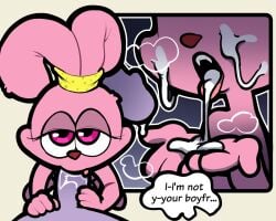 1boy 1boy1girl 1girls 5:4 anthro anthro_female anthro_male anthro_on_anthro anthro_only anthro_penetrated bodily_fluids cartoon_network chowder_(character) chowder_(series) cub cub_on_cub cum cum_from_mouth cum_in_mouth cum_inside cum_on_face cum_on_hand dialogue domestic_cat duo ellipsis english english_text eyelashes felid feline felis fellatio female female_cub female_penetrated fur furry furry_female furry_male furry_only genital_fluids genitals hi_res hybrid itsunknownanon lagomorph leaking_cum leporid looking_at_viewer male male/female male_cub male_penetrating male_penetrating_female mammal narrowed_eyes nude oral oral_penetration panini_(chowder) penetration penile penile_penetration penis penis_in_mouth pink_body pink_eyes pink_fur rabbit rabbit_girl seductive sex speech_bubble text tongue tongue_out tongue_out_fellatio url young young_anthro young_female young_male young_penetrated