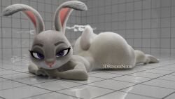 3d_(artwork) 3drendernoob barefoot blender bunnygirl curvy curvy_figure female furry_only judy_hopps large_ass nude_female purple_eyes shortstack solo solo_female zootopia