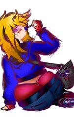 big_ass blue_eyes bubble_butt female narurethey rule_63 sole_female yellow_hair zettaverso