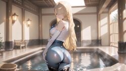 ai_generated bodysuit breasts brown_dust_2 bubble_butt cute_girl female only4uart sideboob wilhelmina_(brown_dust)