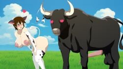 accidental_exposure big_areola big_breasts big_butt bikini bovine bovine_penis broken_bikini brown_eyes brown_hair bull bull_horns cow_ears cow_print cow_print_bikini cow_tail erect_nipples erect_penis erection eye_contact feral feral_on_female feral_on_human funny heart heart-shaped_pupils hi_res highres hispanic_virtual_youtuber horns huge_breasts huge_butt huge_cock imminent_bestiality imminent_rape imminent_sex imminent_zoophilia it'll_never_fit large_areolae large_breasts large_penis love nipples nose_ring presenting rule63 rule_63 seductive seductive_look seductive_mouth seductive_pose simple_background size_difference tail thick thick_ass thick_lips tomiaf tomiaf_(character) tomiaf_(female) tomiko_(tomiaf) vtuber zoophilia