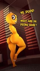 3d_(artwork) absurd_res alternate_universe anthro ass back_spikes bathroom big_butt breasts buckteeth digital_media_(artwork) dinosaur english_text female hi_res huge_butt kitty_(under(her)tail) looking_at_viewer monster monster_kid one_leg_up prehistoric_species raised_leg reptile scalie short_stack small_breasts small_tail solo source_filmmaker_(artwork) spikes spikes_(anatomy) standing surprise surprised_expression tail talking_to_viewer teeth text thecoffeeguy thick_thighs under(her)tail undertale undertale_(series)