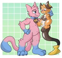 ambiguous_gender animate_inanimate anthro aoi_vino being_held blush duo feral generation_1_pokemon inflatable legendary_pokemon living_inflatable living_pool_toy lock_bulge mew_(pokemon) nintendo null_bulge pokemon pokemon_(species) raichu squeakscape toychu_(character)