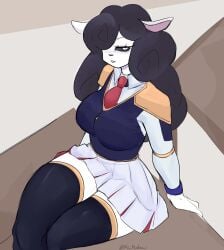 1female 1girl 1girls 2025 2025s 2d 2d_(artwork) 2d_artwork 4_fingers absurd_res absurdres anthro anthro_female anthro_only anthrofied artist_name artist_signature baba_chops baba_chops_(poppy_playtime) big_breasts black_body black_eyes black_fur black_hair black_nose black_pupils black_sclera black_sheep black_wool blue_clothing bovid bovine breasts caprine clothed clothing critters_(poppy_playtime) crossed_legs crossover digital_drawing_(artwork) digital_media_(artwork) english english_text eyebrows eyelashes female female_anthro female_focus female_only fingers fur furry furry_female furry_only hair hair_over_one_eye half-closed_eyes hi_res ki_kidrew lamb league_of_legends mammal mob_entertainment mob_games neck_tie necktie nightmare_critters pink_inner_ear poppy_playtime poppy_playtime_(chapter_4) red_neck_tie red_necktie riot_games school school_uniform schoolgirl schoolgirl_uniform sheep sheep_ears sheep_girl sheep_humanoid sheeps signature simple_background sitting skirt smiling_critters solo solo_female solo_focus tagme teeth thick_thighs thighs video_games white_body white_ears white_eyes white_face white_skin wide_hips wool wool_(fur) wool_hair