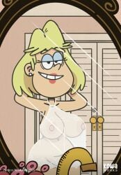 1girls 236kbs accurate_art_style areolae arms_behind_head arms_up bedroom blonde_female blonde_hair breasts completely_nude completely_nude_female convenient_censoring earrings eyeshadow female female_focus female_only front_view half-closed_eyes indoors kowaworks02 large_breasts light-skinned_female light_skin lipstick looking_at_mirror looking_at_viewer milf naked naked_female nickelodeon nicktoons nipples rita_loud see-through see-through_clothing short_hair sink smile solo solo_female solo_focus the_loud_house thick thick_thighs