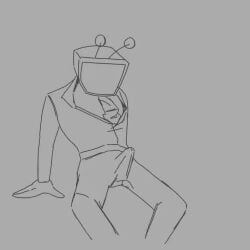 1boy animated cumming deltarune dialogue fully_clothed humping_air i_love_tv male_focus male_only no_sound object_head pathetic_male sl0pfest spamtenna submissive_male suit_and_tie tagme tenna_(deltarune) video