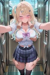 ai_generated arbitrary female grope grope_enjoyer group gyaru shirakawa_runa