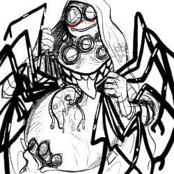 arachnid body_horror bug legs look_outside lyle_(look_outside) monster monster_boy non-human penis