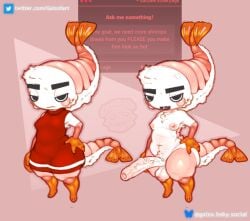 1boy 2026 anger_vein angry_face armpit_hair balls belly big_ass big_eyebrows black_eyes bluesky_handle blush_stickers boy cheek_tuft chest_tuft chubby crustacean cute dandy's_world femboy food_creature foreskin gaizo hair_tuft hand_on_hip happy_trail kaizoart long_penis looking_at_viewer male_only moobs multicolored_body pink_nipples red_clothing roblox self_upload shrimpo_(dandy's_world) solo strawpage_request tail teapot_(body_type) thick_thighs turtleneck twitter_handle veiny_penis white_body