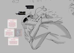 2d_(artwork) breasts computer deltarune dialogue eating_out eating_pussy female male moaning naked oral queen_(deltarune) sex sketch sketch_page strawpage_request tenna_(deltarune) toby_fox tv tv_head undertale_(series) unknown_artist whimpering wigglylamp92