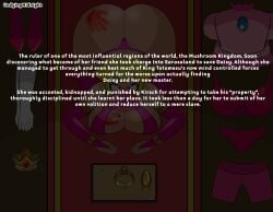 1girls barcode barcode_on_breast barcode_tattoo big_ass big_breasts big_butt blonde_hair blue_eyes clothes_on_floor crown dogeza english_text face_down_ass_up folded_clothes gloves gold_(metal) harem_outfit high_heels lipstick mario_(series) midnightundying_(artist) nintendo princess_peach slave slave_girl slave_outfit spank_marks spanked spanked_ass spanked_butt spanking tan_body tan_skin text thick_thighs