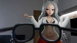 1girls 3d ass big_breasts big_thighs breasts cat_ears cat_girl female focus focus_on_breast focus_on_breasts glass glasses huge_ass huge_ass_(female) huge_boobs huge_breasts huge_thighs nude nude_female office_lady office_uniform solek_artist solek_x solga solo_focus thighs uniform white_hair white_skin x-ray x-ray_glasses x-ray_view x-ray_vision