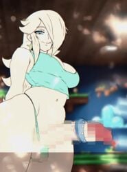 1futa 2d 2d_animation animated balls better_parts_of_fucked_up_shit big_penis blonde_futa blonde_hair blue_clothing blue_eyes censored censored_balls censored_penis cock_ring dukenukiler ear_piercing epilepsy_warning exposed_penis futa_only futanari hands_behind_back hearts long_hair looking_at_viewer princess_rosalina smile solo string_panties super_mario_bros. thick_thighs twitching_penis waste_of_talent wide_hips